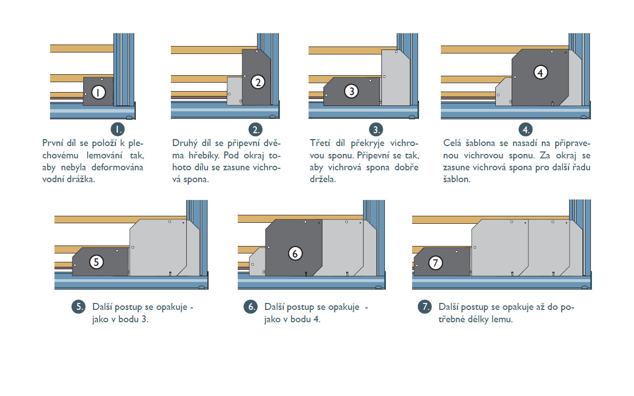 ablona - postup monte- zeslen lemovn